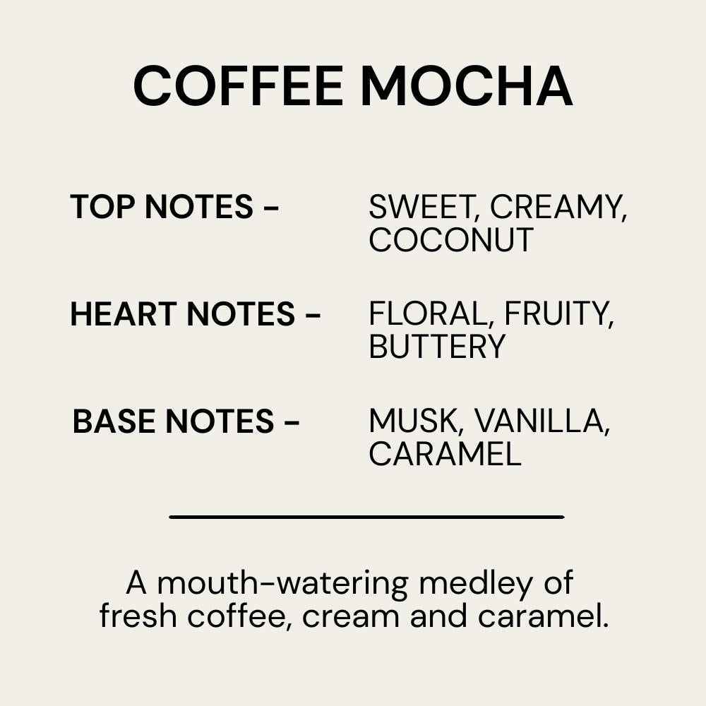 Coffee Mocha Scented Apricot & Coconut Candle | Hand Poured Luxury