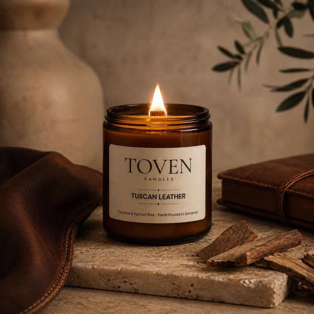 Tuscan Leather Scented Candle