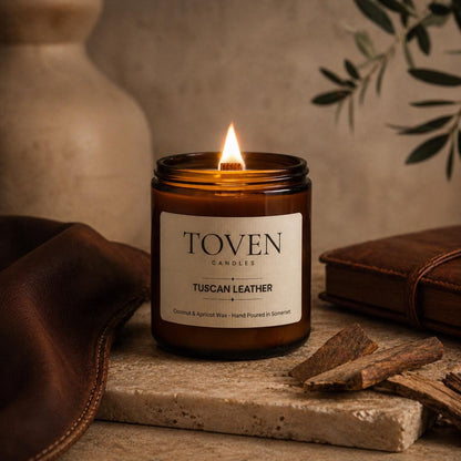 Tuscan Leather Scented Candle