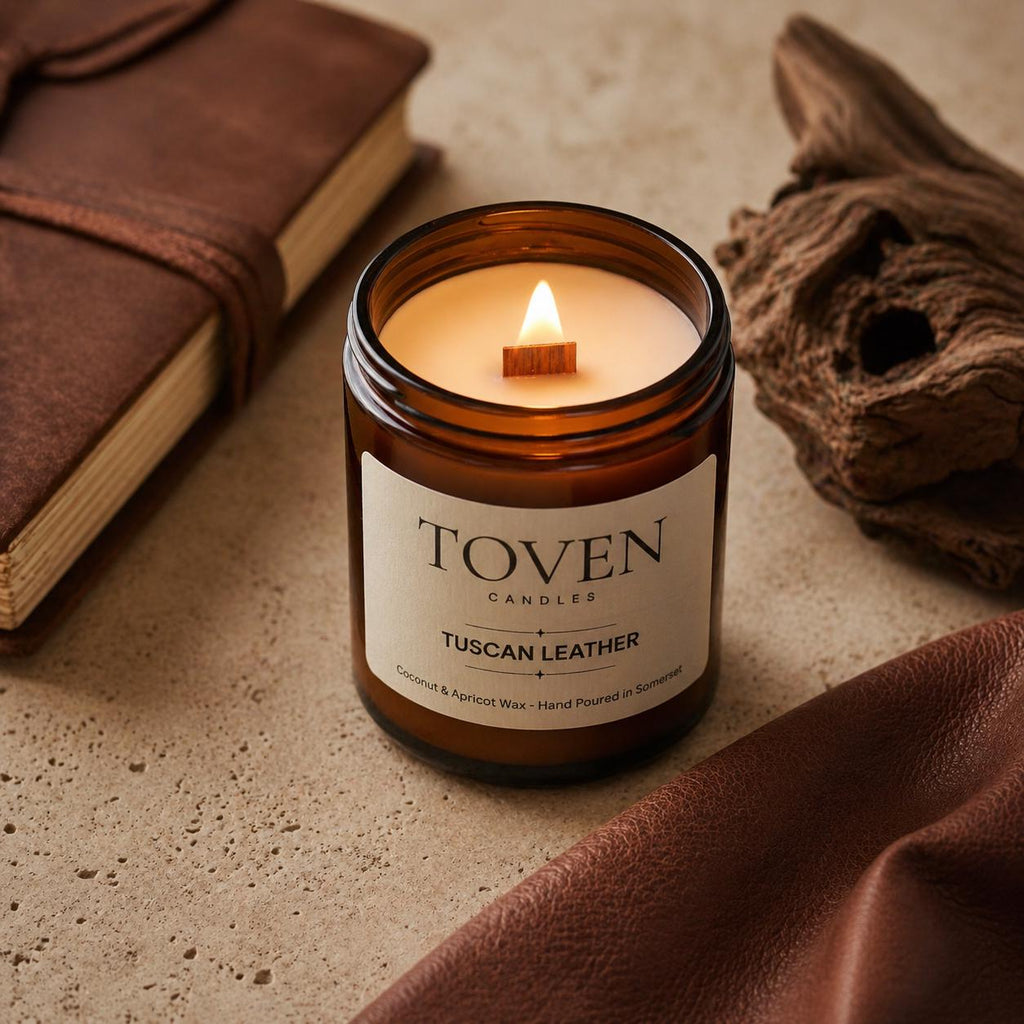 Tuscan Leather Scented Candle