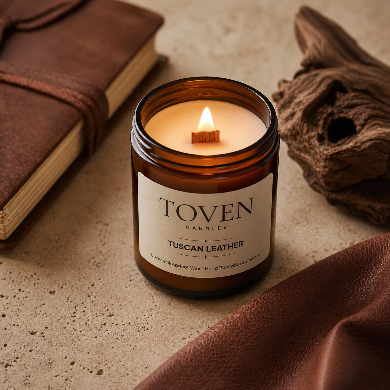 Tuscan Leather Scented Candle