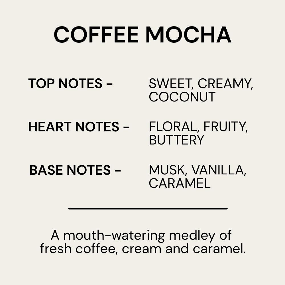 Coffee Mocha Scented Apricot & Coconut Candle