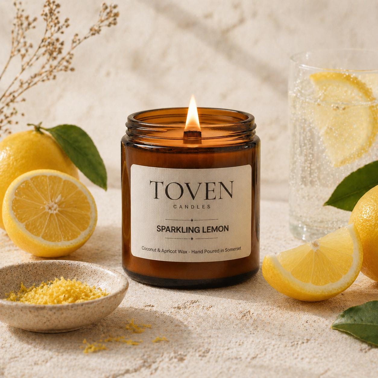 Sparkling Lemon Scented Candle