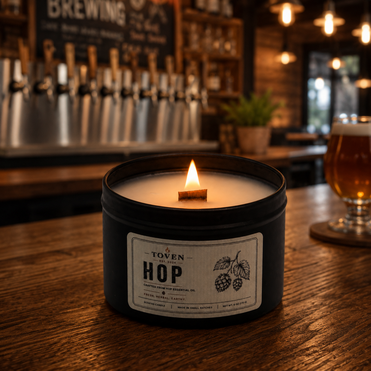 Hop Scented Candle