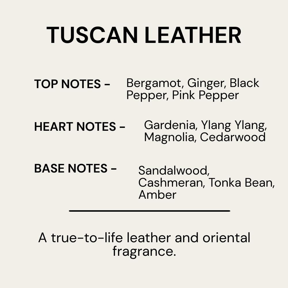 Tuscan Leather Scented Candle
