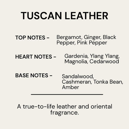 Tuscan Leather Scented Candle