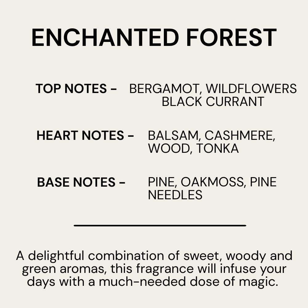 Enchanted Forest Scented Apricot & Coconut Candle