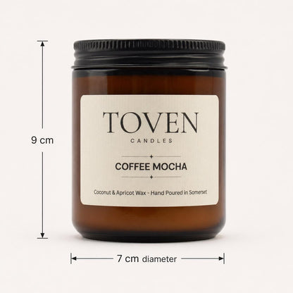 Coffee Mocha Scented Apricot & Coconut Candle